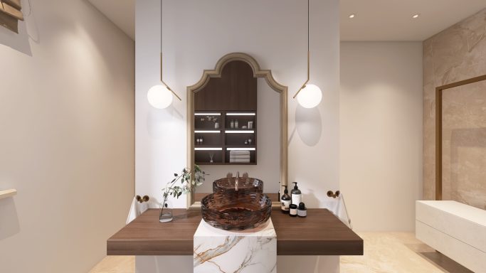 Zeitloses Badezimmerdesign von JM Interior Design