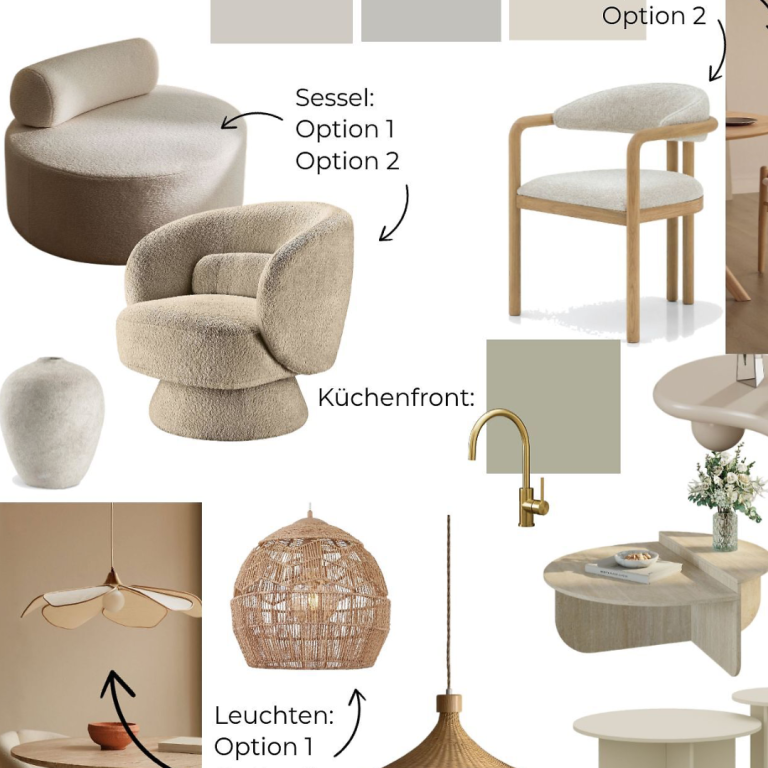 JM Interior Design Einkaufsplan